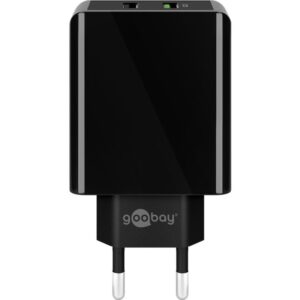 Goobay Dual-USB Schnellladegerät USB/QC3.0 28W