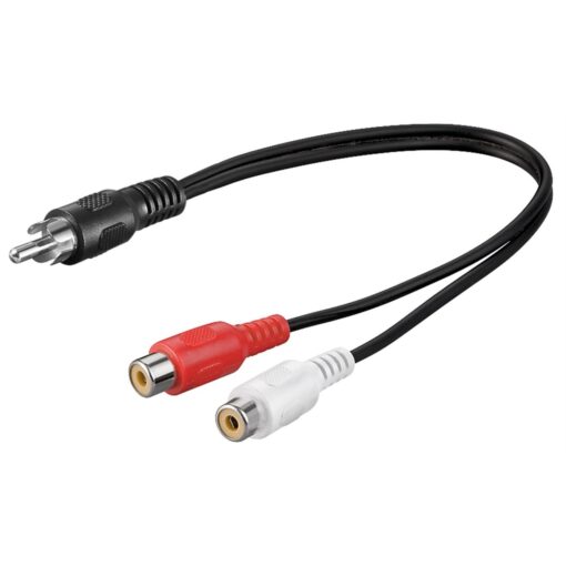 Goobay Kabel Y Cinch 1xStecker -> 2xKupplung