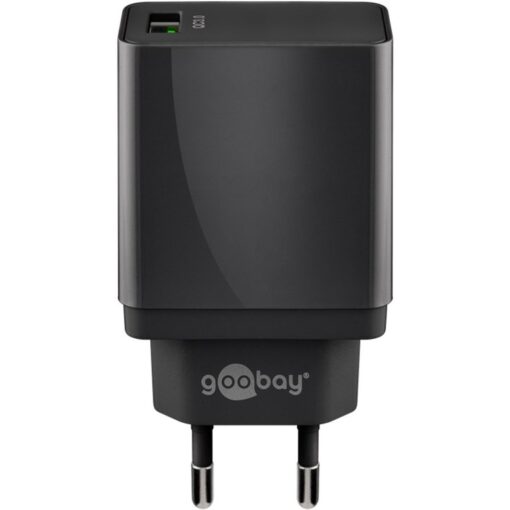 Goobay USB Schnellladegerät QC3.0 (18W) schwarz