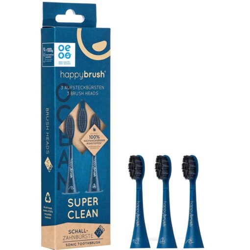 happybrush ECO VIBE 3 Ocean Aufsteckbürsten