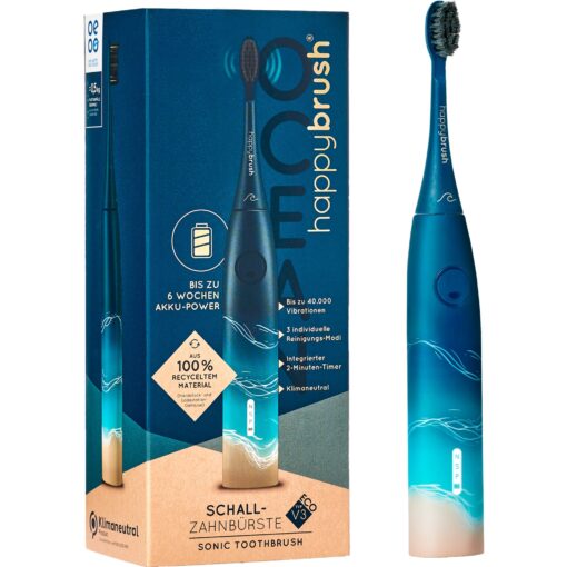 happybrush StarterKit Schall Eco VIBE 3 Ocean